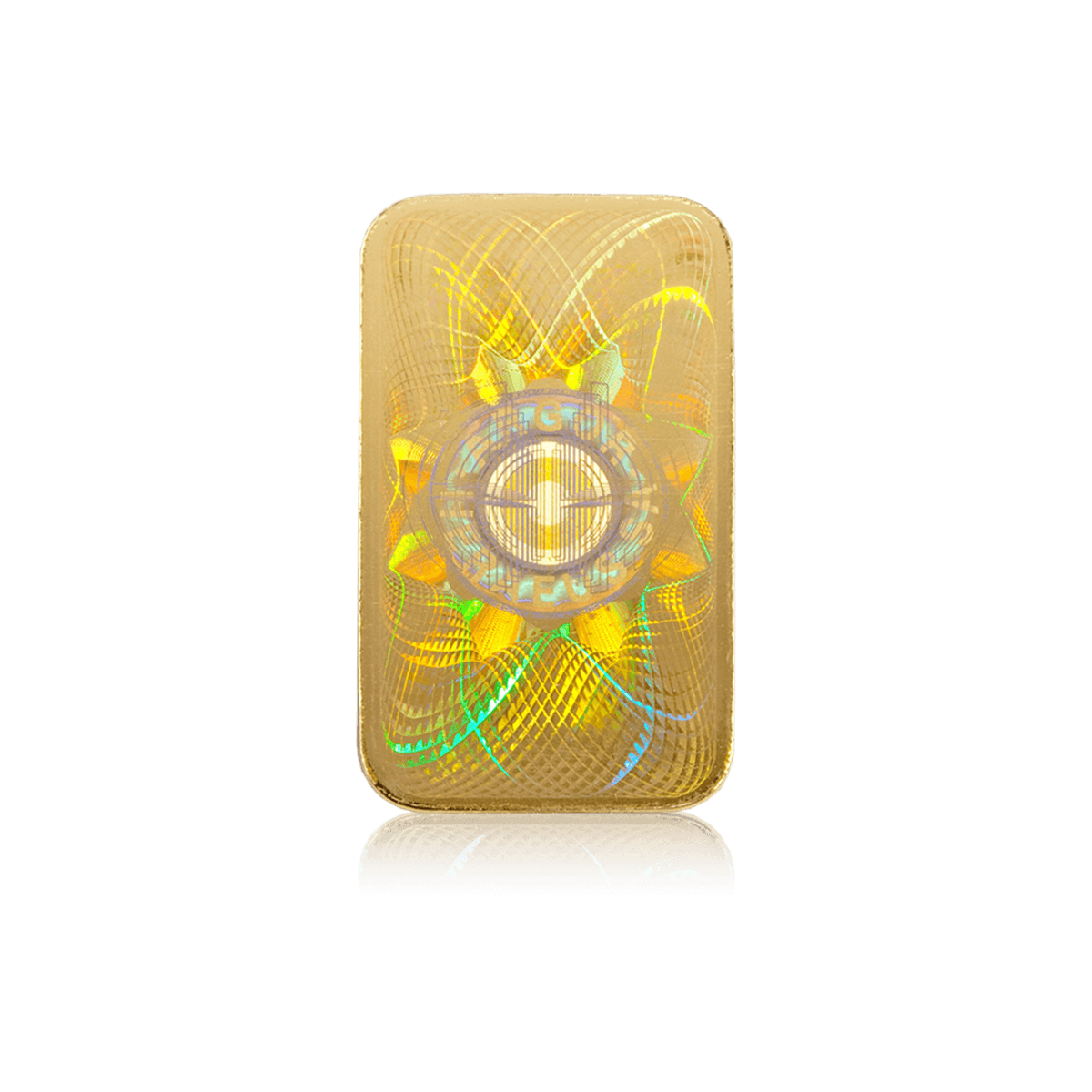 5 Gramm Heraeus Kinebar Goldbarren Rückseite 5 Gramm Heraeus Kinebar Goldbarren Rückseite