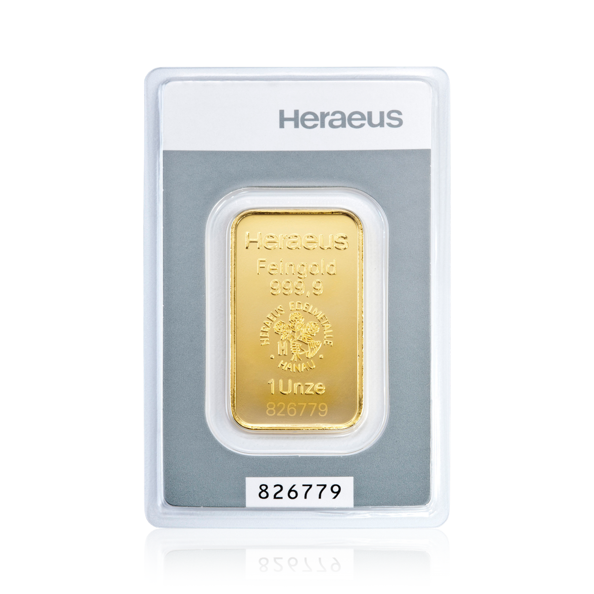 1 Unze Heraeus Kinebar Goldbarren 1 Unze Heraeus Kinebar Goldbarren